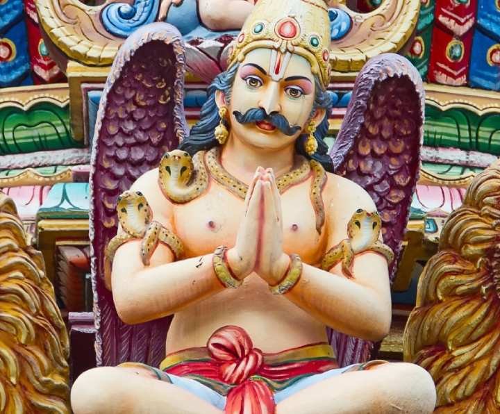 Lord Garuda as described in Garuda mantras.