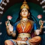 Karagre Vasate Lakshmi Sloka - Goddess Lakshmi Statue