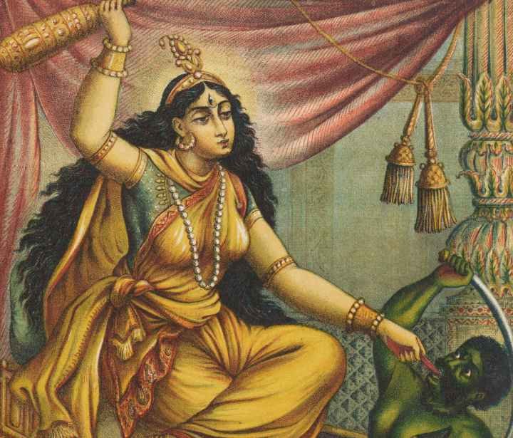 Goddess Bagalamukhi image- Bagalamukhi Mantras.