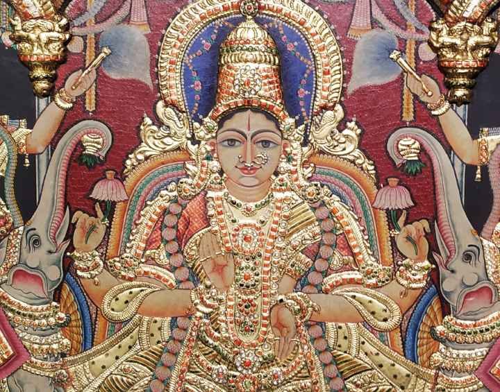 Goddess Lakshmi Mantras - Goddess Lakshmi painting