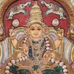 Lakshmi Shlokas - Goddess Lakshmi Tanjore Painting