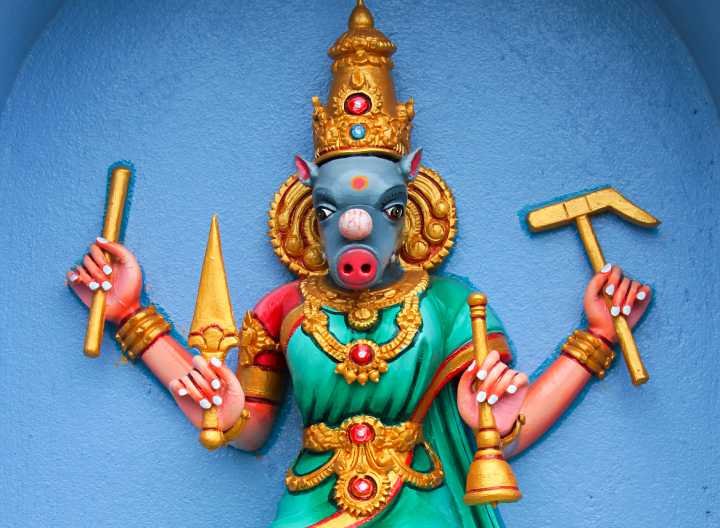 Goddess Varahi Statue - Varahi Gayatri Mantra