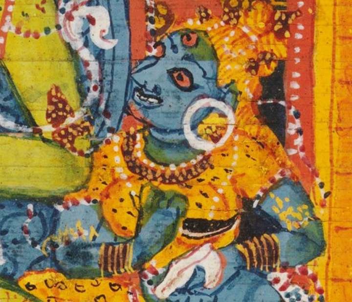 Goddess Ekajata - Ekajati Tara Mantra - Ekajati Tara image from a 12th century manuscript.