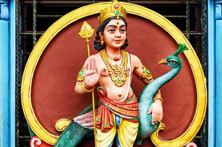 Lord Skanda Statue - Skanda Gayatri Mantra to worship Lord Skanda or Kartikeya