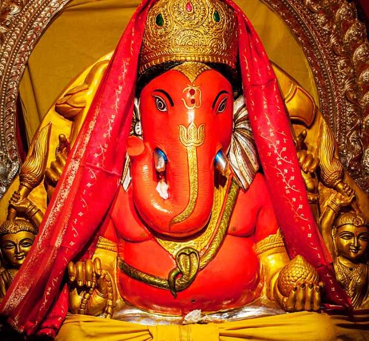Lord Ganesha statue in Temple - Ganesha Mantras
